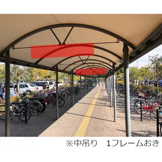 【イオンモールむさし村山】モール内広告 センター東 通路屋根の画像