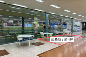 【メガセンタートライアル石下店】【トライアル★キャンペーン実施中!】販促プロモーションや物販に最適な 「Ⓓ2Fエスカレータ横催事スペース」(※買取催事はご利用頂けません)