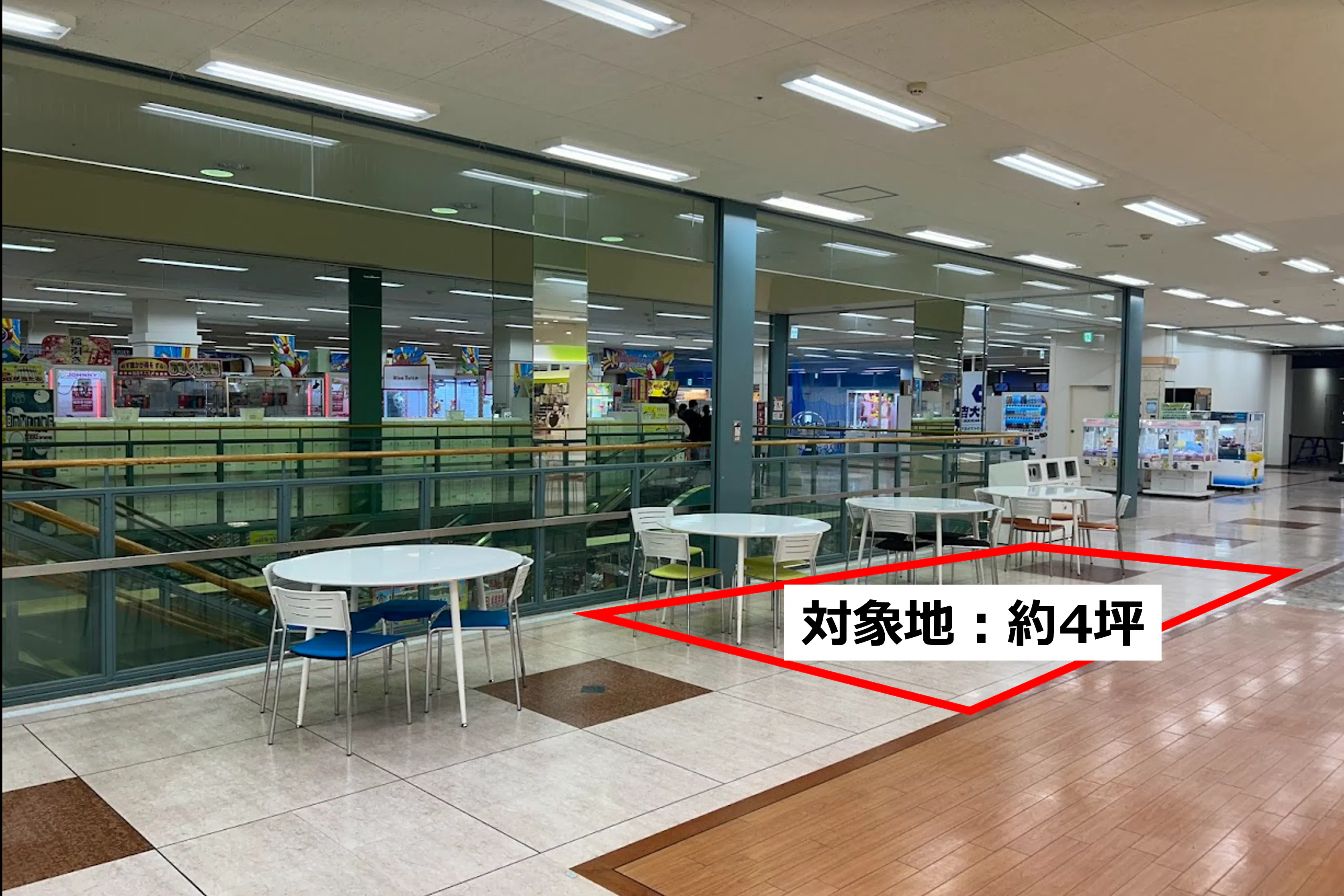 【メガセンタートライアル石下店】【トライアル★キャンペーン実施中!】販促プロモーションや物販に最適な 「Ⓓ2Fエスカレータ横催事スペース」(※買取催事はご利用頂けません)