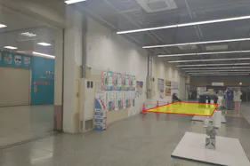 【メガセンタートライアル伏古店】販促プロモーションやポップアップストアに最適なレジアウト「Ⓑスペース」