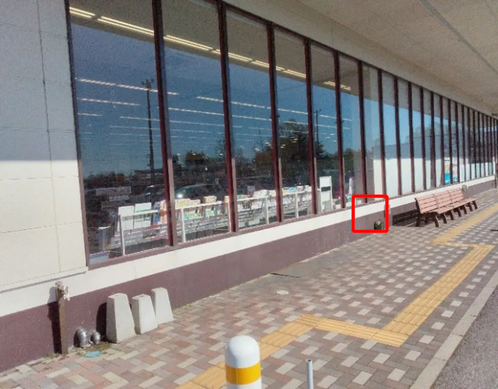 【マックスバリュ能代北店】店舗軒下 販促プロモーションや物販に最適なスーパー店外催事イベントスペース