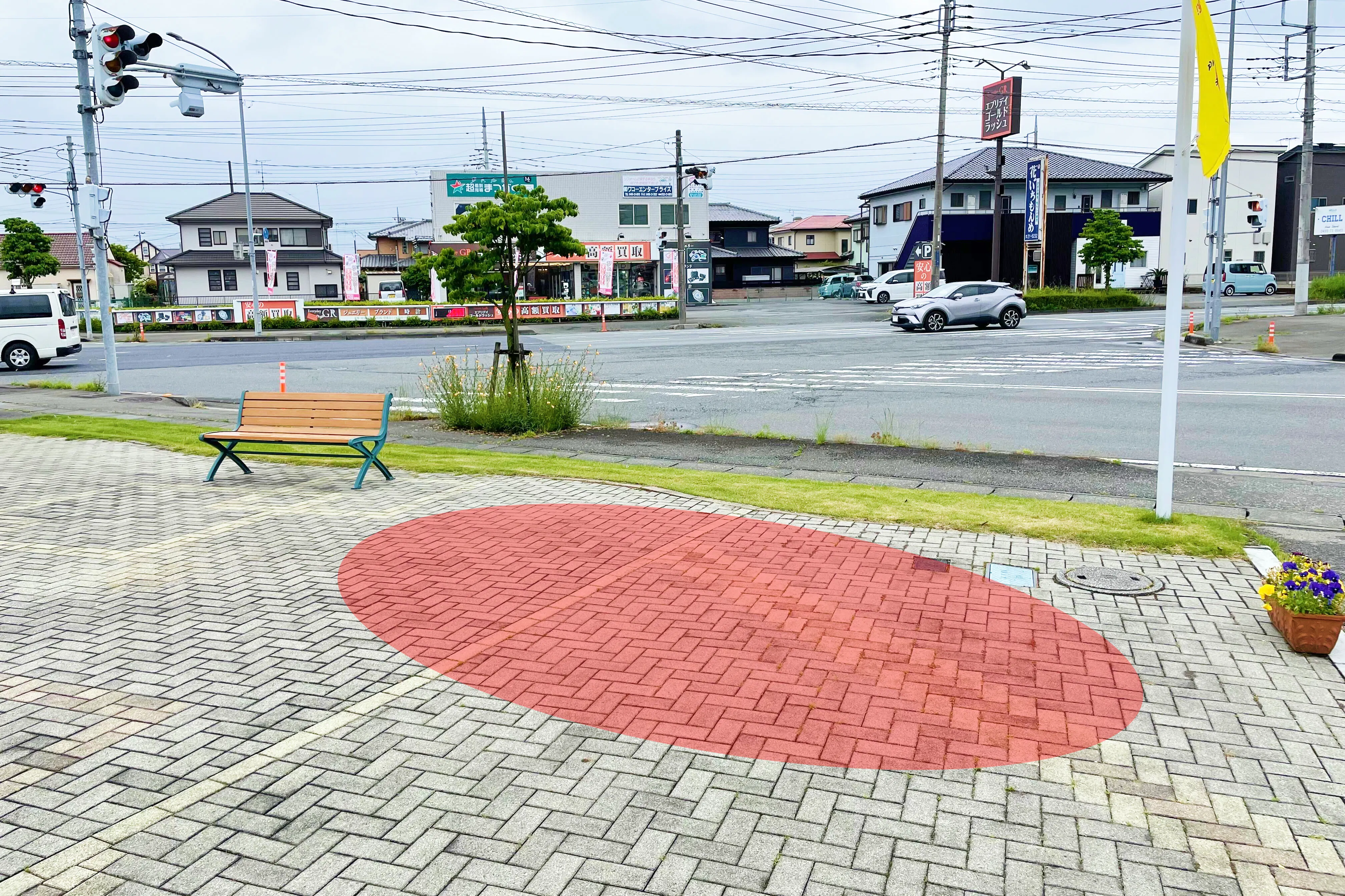 【本庄ハウジングステージ】キッチンカーでの出店に最適な大型住宅展示場内中央にある屋外スペース