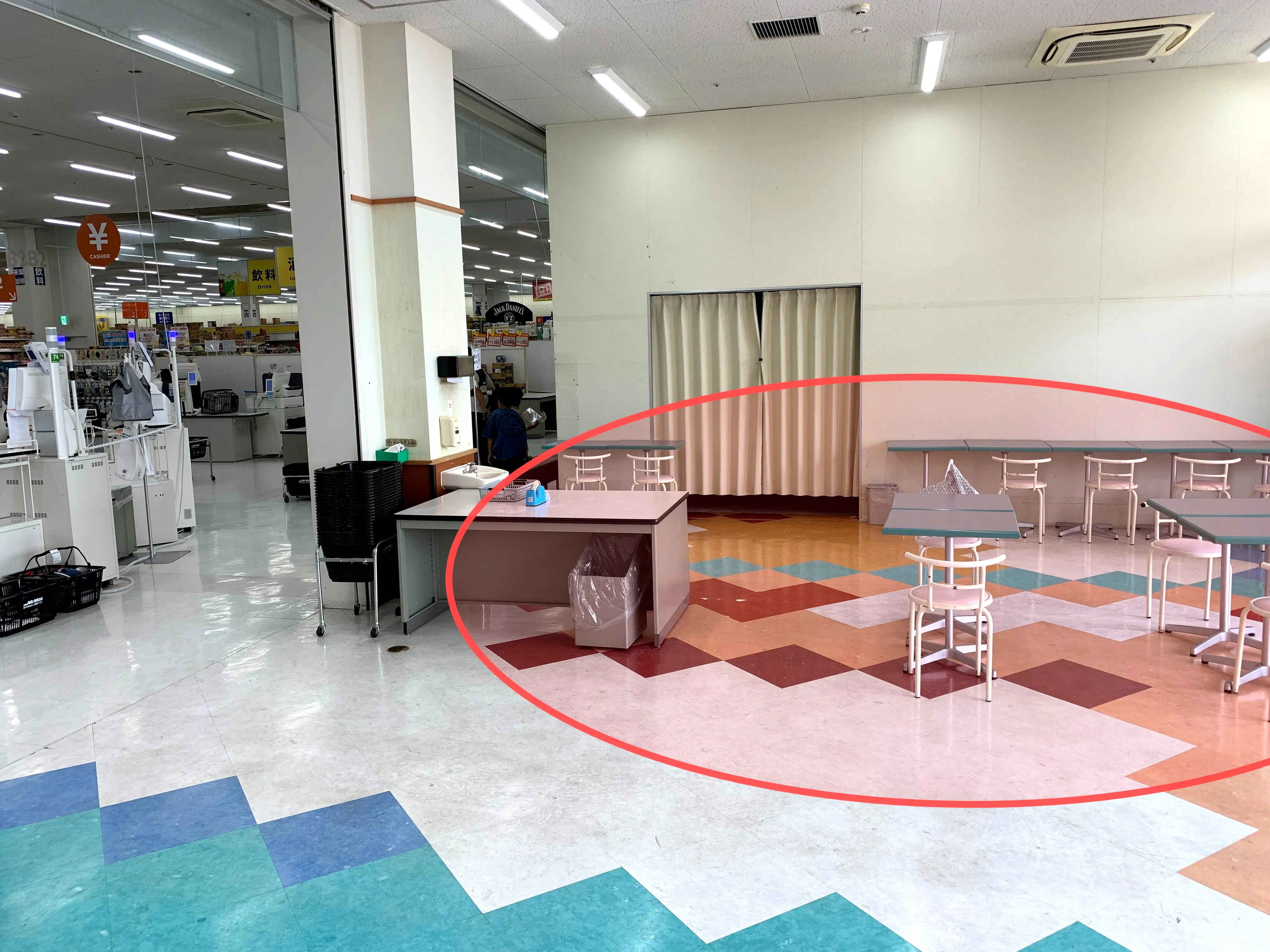 【ミスターマックス 山口店】11/5 リニューアルオープン！レジ後ろ 天候に左右されず出店できる屋内の催事イベントスペース