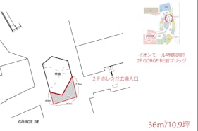 【イオンモール堺鉄砲町】2FGORGE BE前ブリッジ