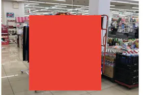 【西友 西尾張部店】店内入口横(レジ前 休憩コーナー入口付近) プロモーション用途や物販、食物販のポップアップストアに最適な催事イベントスペース