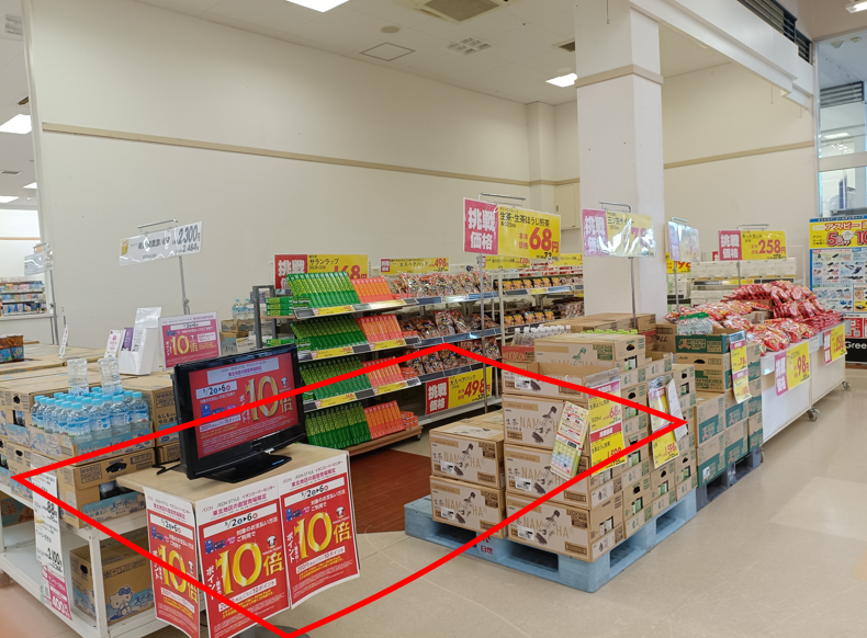 【イオンスーパーセンター石巻東店】パン工場横催事スペースA 販促プロモーションや物販に最適なスーパー店内催事イベントスペース