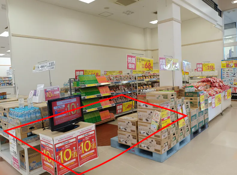 【イオンスーパーセンター石巻東店】パン工場横催事スペースA 販促プロモーションや物販に最適なスーパー店内催事イベントスペース