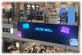 【イオンモール堺鉄砲町】モール内広告 層間デジタルサイネージ