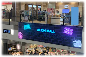 【イオンモール堺鉄砲町】モール内広告 層間デジタルサイネージ