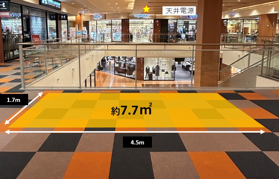 【三井アウトレットパーク 札幌北広島】クローバー•モール2Ｆ 西エスカレーター前（TEMPUR®前）