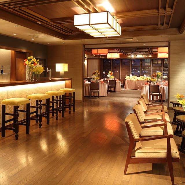 モダンな中に重厚な雰囲気を漂わせる格式の高いイベントスペースです