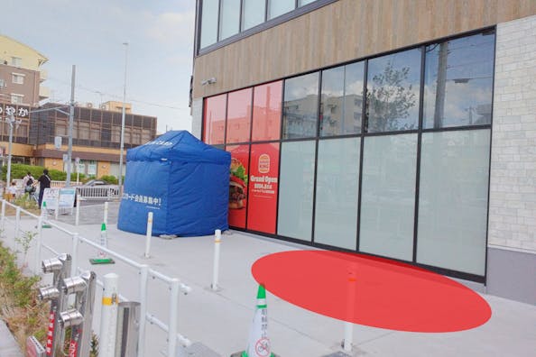 【そよら横浜高田】キッチンカーでの出店に最適な都市型ショッピングセンターの屋外スペース(搬入口側)