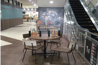 【イオンタウン茨木太田】セールスプロモーションやポップアップストアに適した施設中央のイベントスペース(1階中央エスカレーター前)