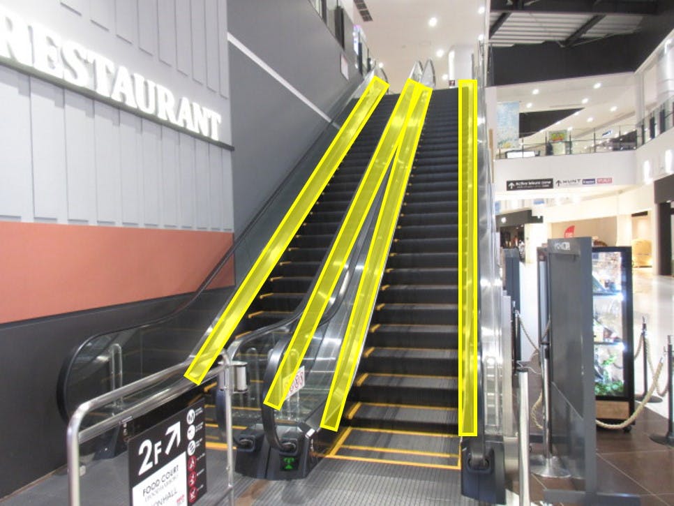 【イオンモール木更津】ｴｽｶﾚｰﾀｰ手すりの画像