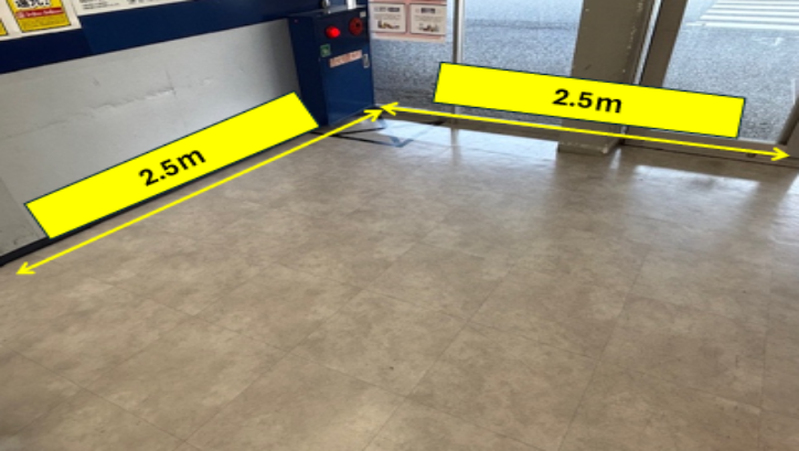 【スーパーセンタートライアル周南店】食物販やPR活動に最適な店内「風除室 スペース」