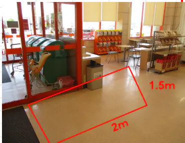 【ザ・ビッグ大館南店】店舗入口脇（中） 販促プロモーションに最適なスーパー店内催事イベントスペース