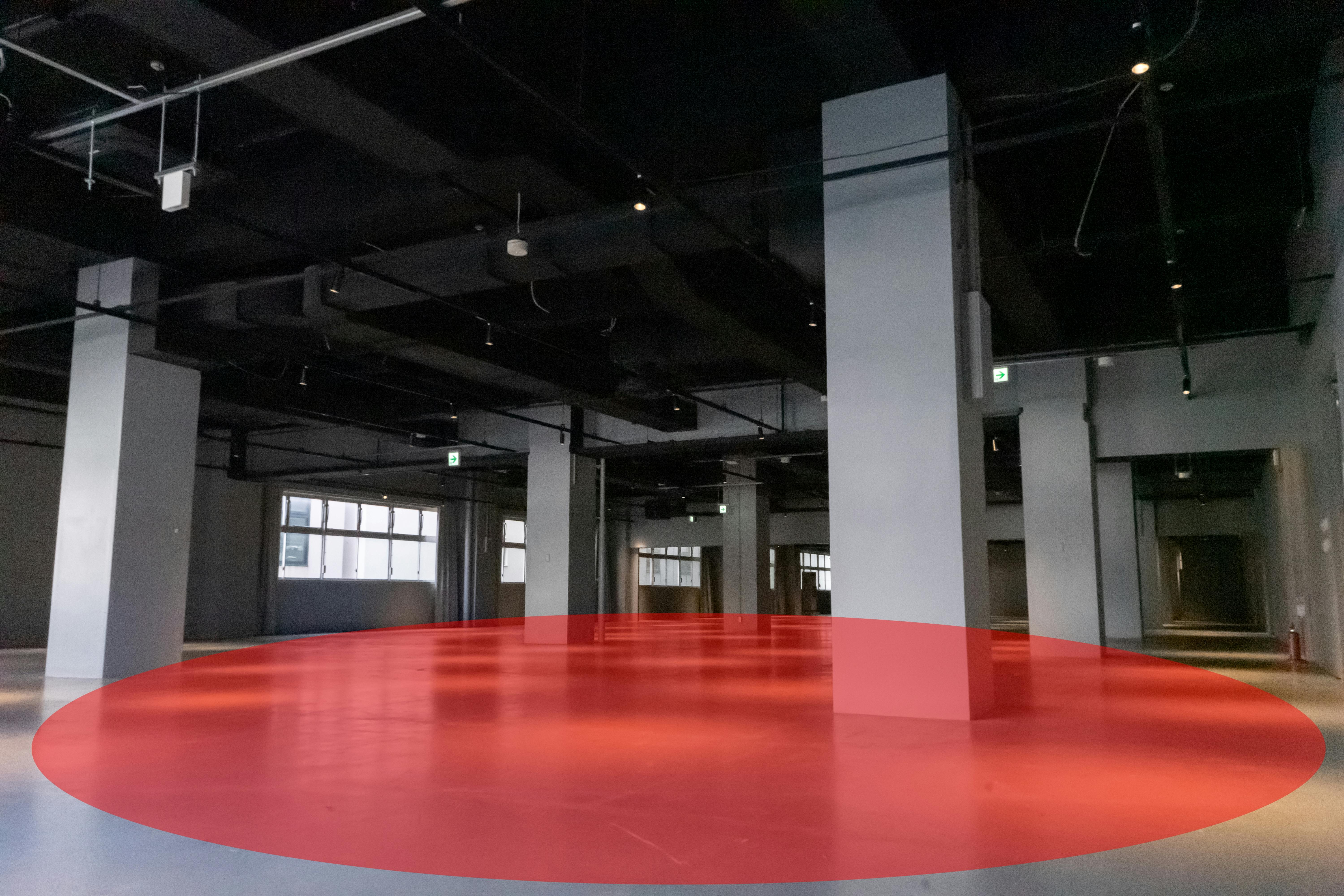 【アソビル:ASOBUILD】アパレルの大規模展示販売会やファッションショー等のイベント実施に最適な駅チカ商業施設2階にある大型イベントスぺース(Room1)