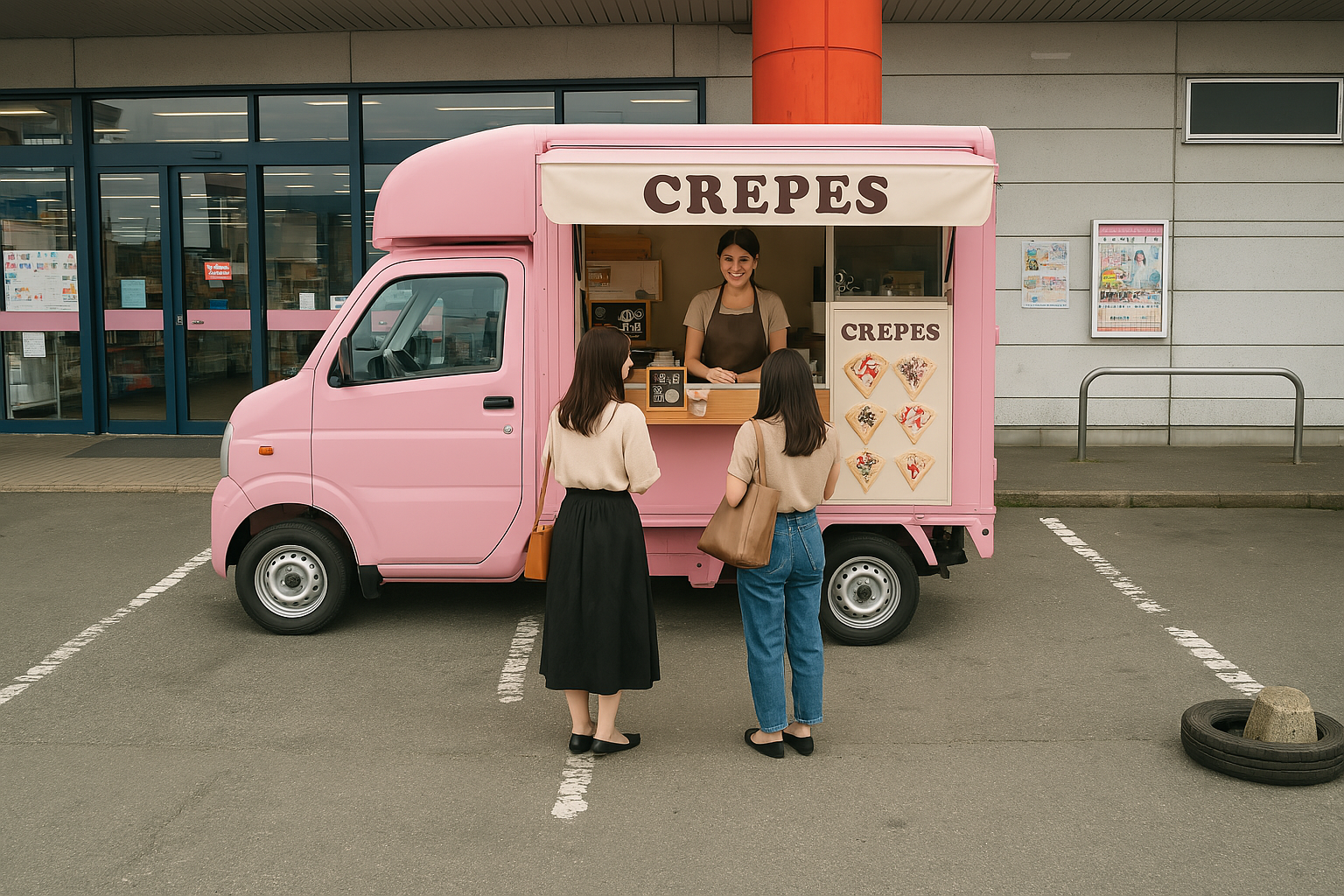 【メガセンタートライアル筑後店】NEW！キッチンカー・食物販の出店が可能な　Ⓒキッチンカースペース