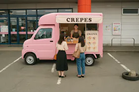 【メガセンタートライアル筑後店】NEW!キッチンカー・食物販の出店が可能な Ⓒキッチンカースペース