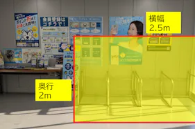 【スーパーセンタートライアル尾ノ上店】食物販やPR活動に最適な店内「2F風除室 スペース」