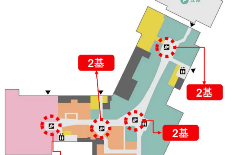 【イオンモール川口】モール内広告 エスカレーターインナーデッキの画像2