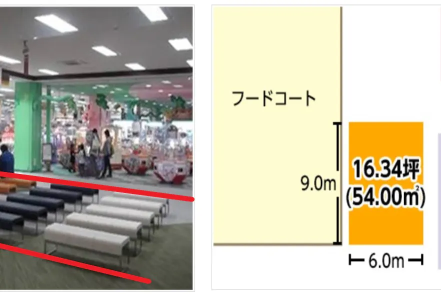 【イオンモール猪名川】各種プロモーションや物販に最適なフードコート前の催事イベントスペース