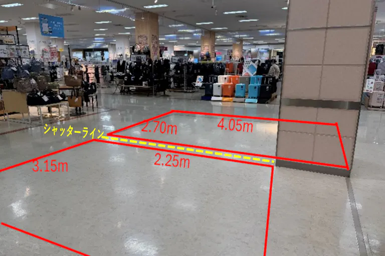 【イオン白河西郷店】西エスカレーター脇 販促プロモーションに最適なスーパー店内催事イベントスペースの画像1
