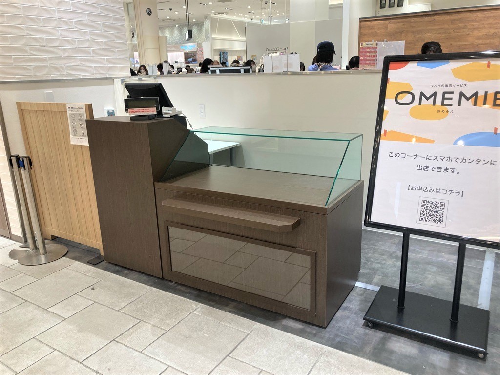 【神戸マルイ】1階 カレンダリウムF03【食物販・物販】什器完備の人気のコンパクトスペース