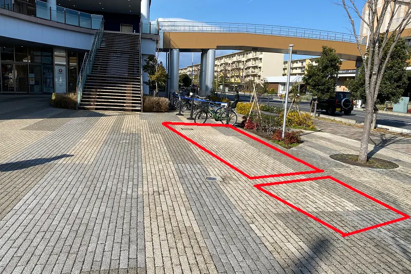 【BRANCH茅ヶ崎2】キッチンカーやPRに最適な1階屋外スペース①