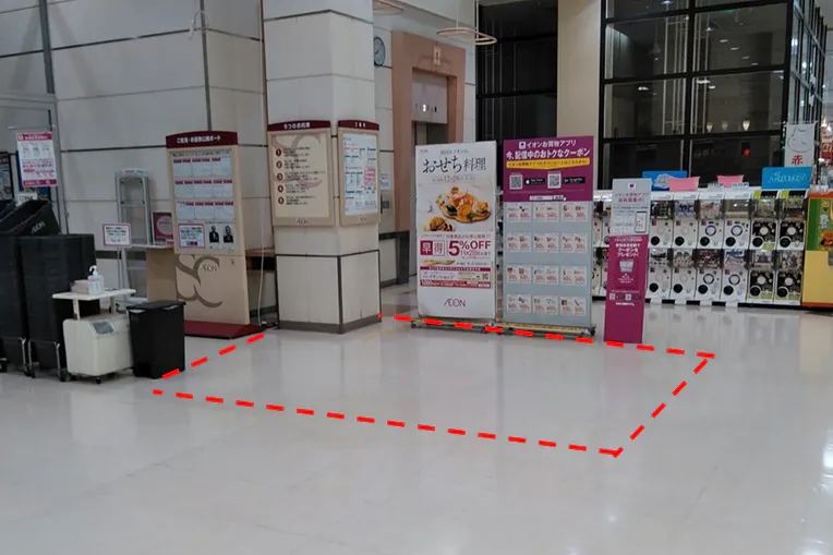 【イオン中野店】各種プロモーションや物販、食物販のポップアップストアに最適なフードコート内のイベントスペース