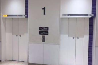 【イオンモールKYOTO】モール内広告 エレベーター