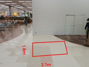 【イオンスーパーセンター盛岡渋民店】専門店入口側フードコート 販促プロモーションや物販に最適なスーパー店内催事イベントスペース