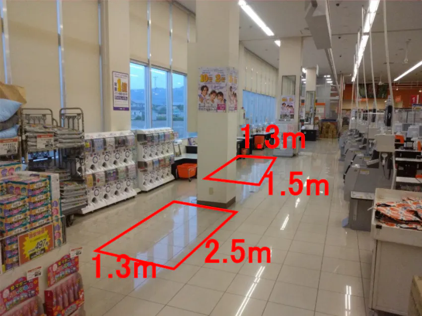 【ザ・ビッグ大曲福田店】レジ横催事スペース 販促プロモーションや物販に最適なスーパー店内催事イベントスペース