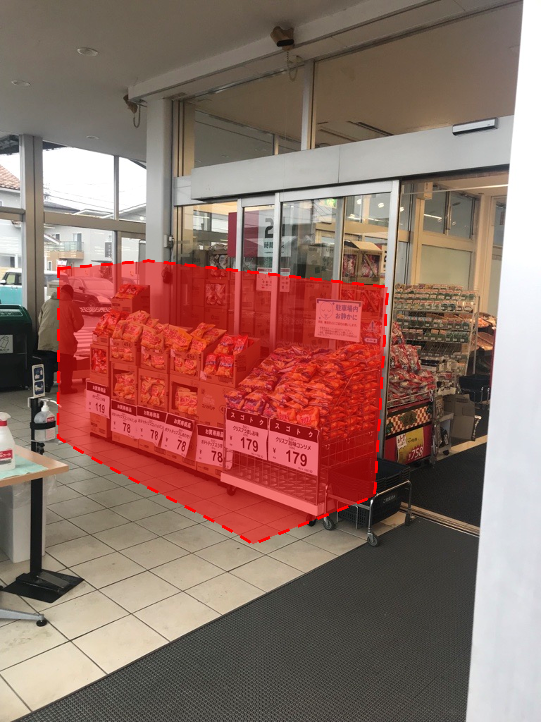 【西友　西尾張部店】風除室　プロモーション用途や物販、食物販のポップアップストアに最適な催事イベントスペース