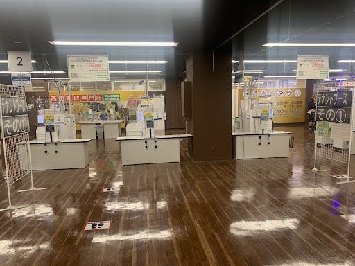 【メガセンタートライアル旭川店】プロモーションや物販が可能なレジ前ブース①の画像
