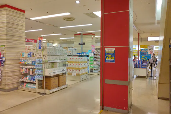 【イオン船岡店】1Fエスカレーター前 販促プロモーションに最適なスーパー店内催事イベントスペース