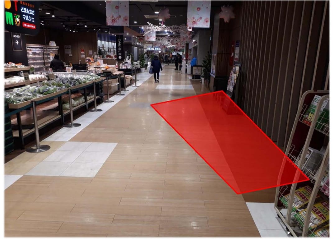 【イオンモール小山】プロモーションや物販、食物販のポップアップストアに適した1F マルシェ通りの催事イベントスペース⑤