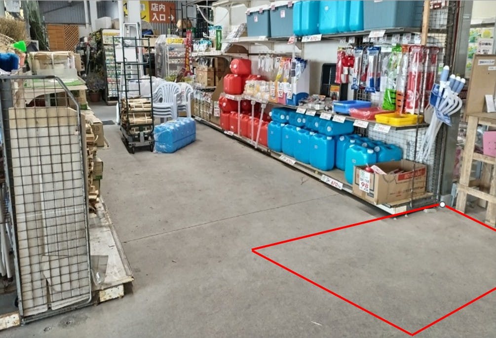 【ケーオーニシムタ大根占店】【ホームマートニシムタ大根占店】販促プロモーションや最適な軒下スペースの画像