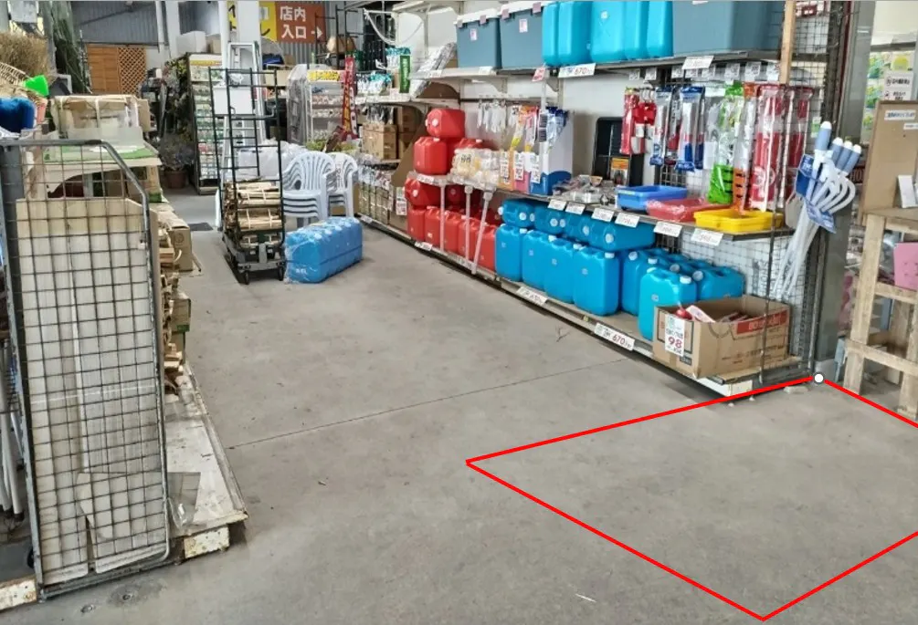 【ケーオーニシムタ大根占店】販促プロモーションや最適な軒下スペースの画像