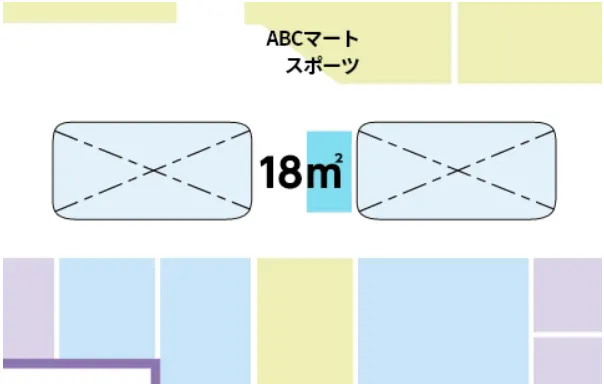 【イオンモール大垣*】2F　ABCマート前ブリッジ