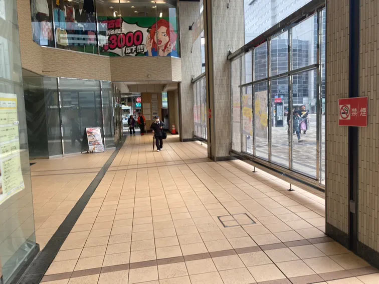 【マリエとやま】ポップアップストアや各種PR利用に適した人通りの多い半屋外のイベントスペース