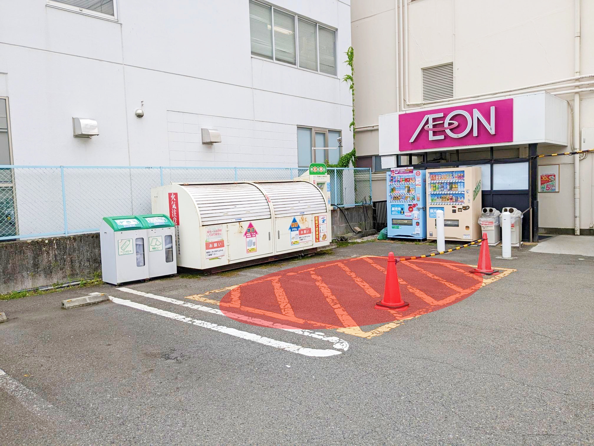 【イオン大月店】キッチンカーでの出店に最適な施設駐車場に面した屋外スペース