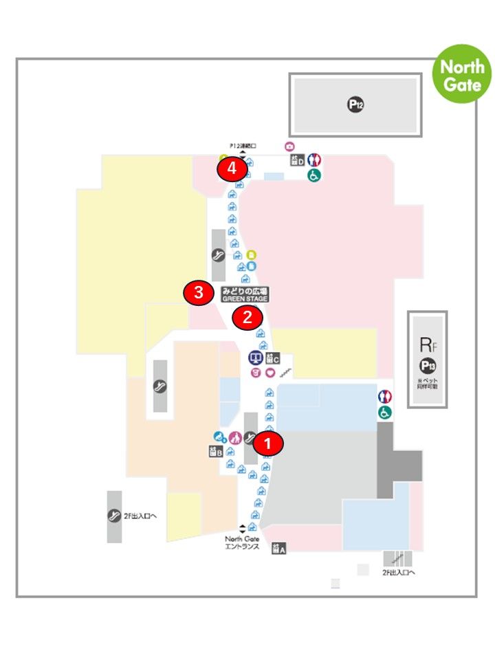 【ららぽーとTOKYO-BAY】North Gate 1F　みどりの広場