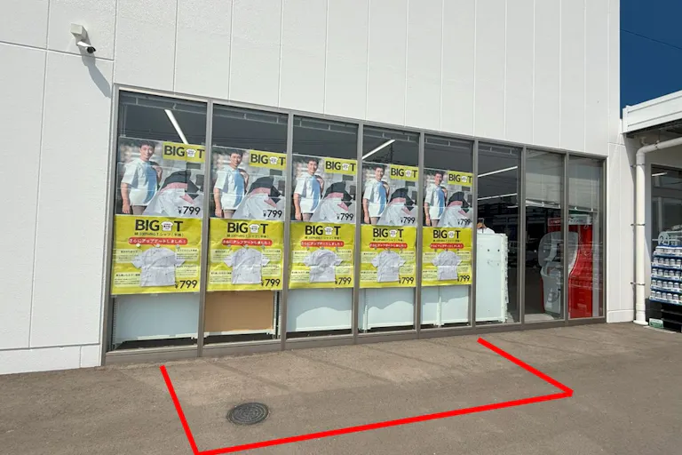 出店スペース:1F 駐輪場前