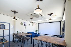 【平塚駅5分】オフ会等のプライベート利用に最適な特大スクリーン付きのレンタルスペース