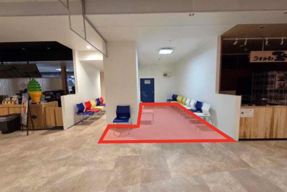 【イオン相模原ショッピングセンター】食物販やサンプリング配布に適した1階SAHANJI横スペース