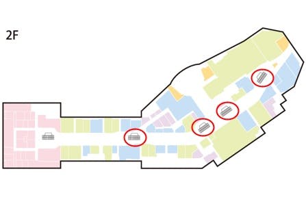 【イオンモール新利府】モール内広告 エスカレーターレーン