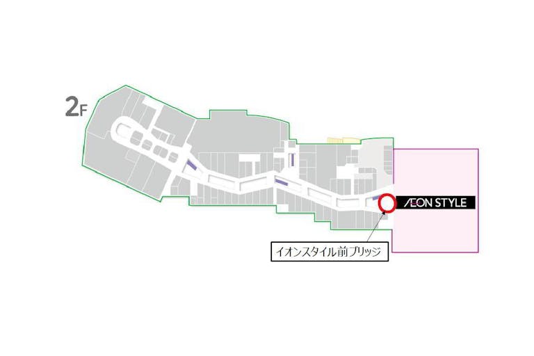 【イオンモール熊本】イオンスタイル前ブリッジの画像2