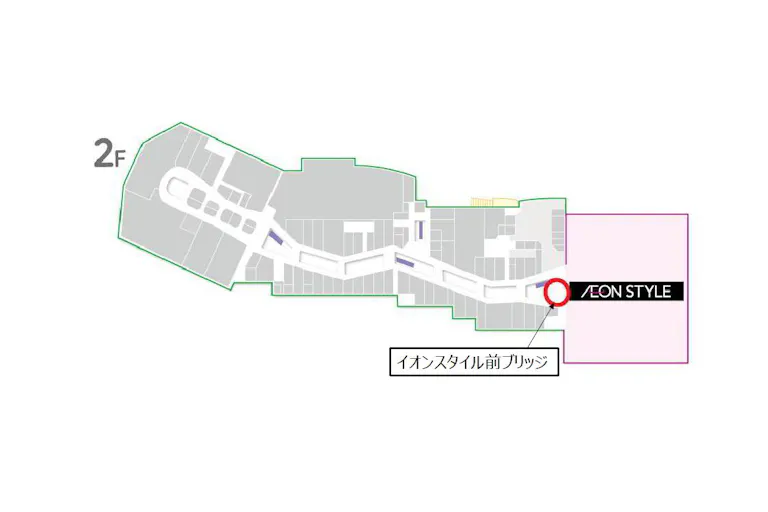【イオンモール熊本】イオンスタイル前ブリッジの画像2