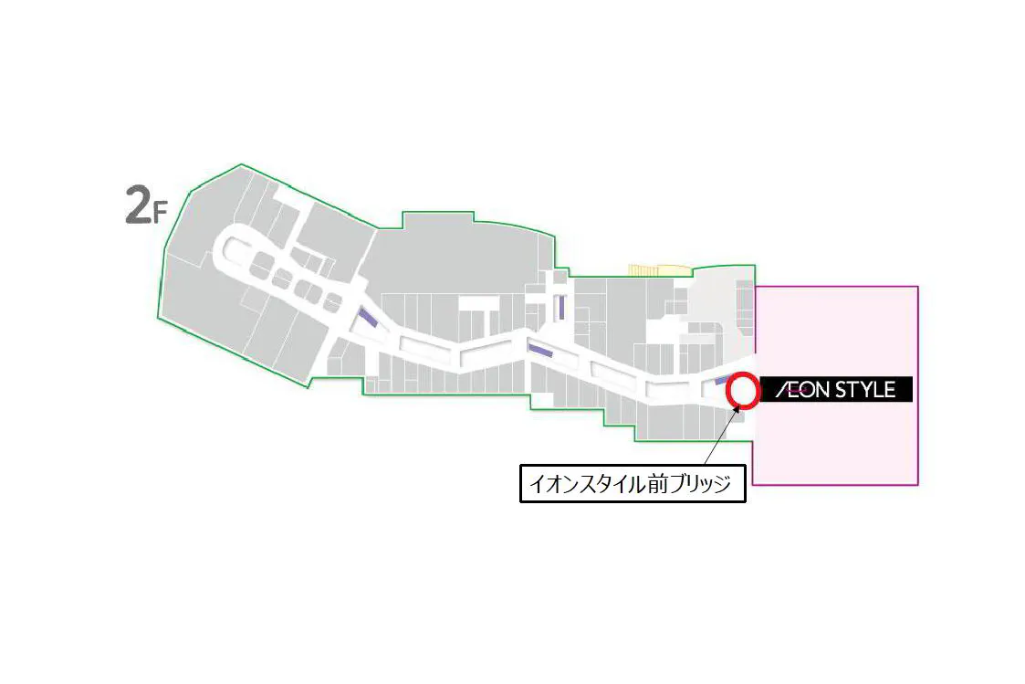 【イオンモール熊本】イオンスタイル前ブリッジ
